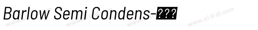Barlow Semi Condens字体转换